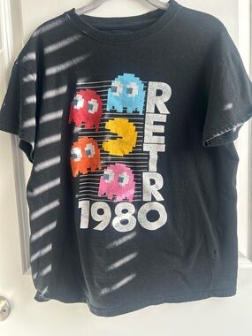 Retro 1980 Pac-Man Short Sleeve Tee - Black